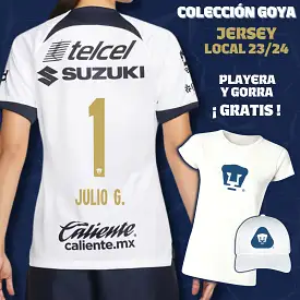 1 Julio González - Colección Goya Mujer - Jersey Local + Playera y Gorra de Regalo