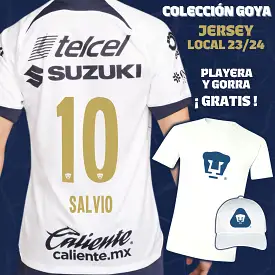 10 Eduardo Salvio - Colección Goya Hombre - Jersey Local + Playera y Gorra de Regalo