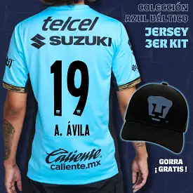 19 Ali vila - Colección Azul Báltico - Jersey Tercer Kit + Gorra de Regalo