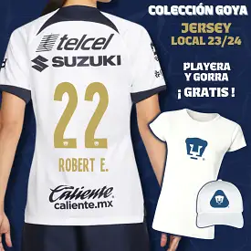 22 Robert Ergas - Colección Goya Mujer - Jersey Local + Playera y Gorra de Regalo