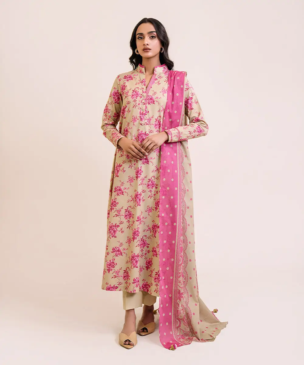 3 Piece - Printed Lawn Suit