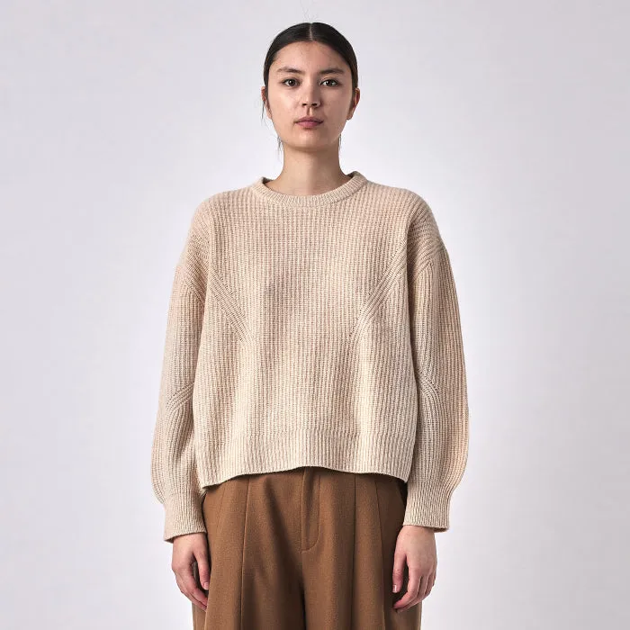 7115 By Szeki Woman Signature Yak Poet Sweater Cream