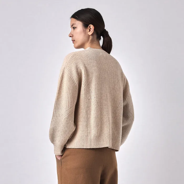 7115 By Szeki Woman Signature Yak Poet Sweater Cream