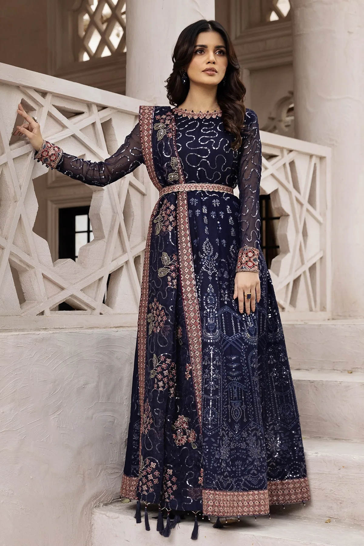 Alizeh Fashion Muhtesem Festive Eid Unstitched 3Pc Suit D-07 Melike