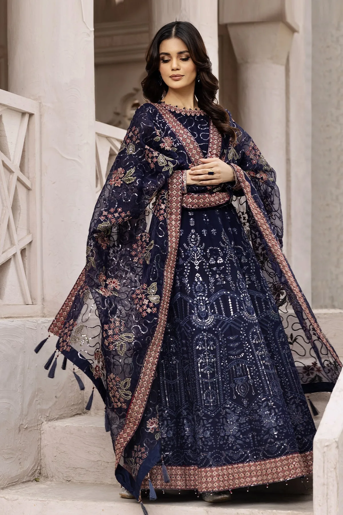 Alizeh Fashion Muhtesem Festive Eid Unstitched 3Pc Suit D-07 Melike