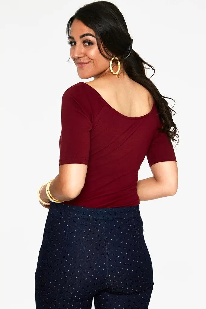 Anika Tie Front Pullover Top