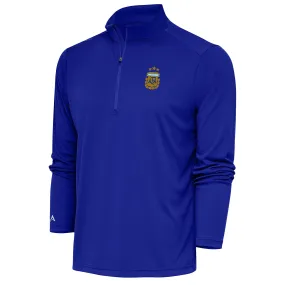 Antigua Argentina National Team Royal Tribute Quarter-Zip Pullover Top