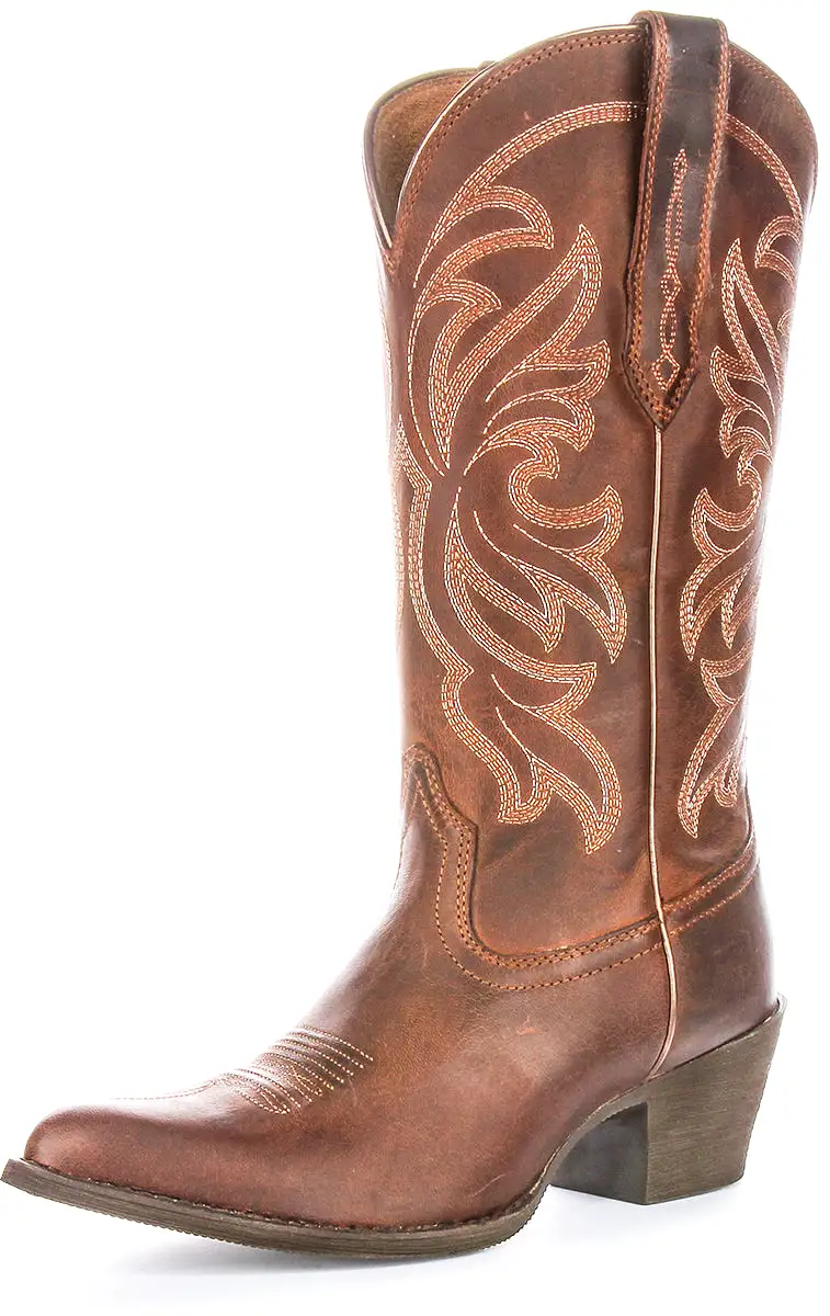 Ariat Heritage J Toe Cowboy Boot In Brown For Women