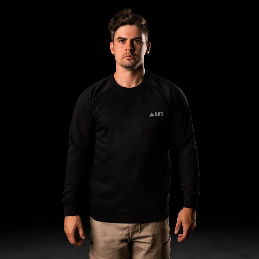 BAD TRADEMARK HEAVYWEIGHT FLEECE CREW SWEATER