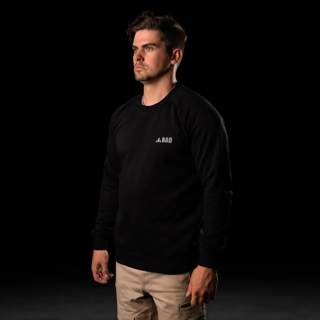 BAD TRADEMARK HEAVYWEIGHT FLEECE CREW SWEATER