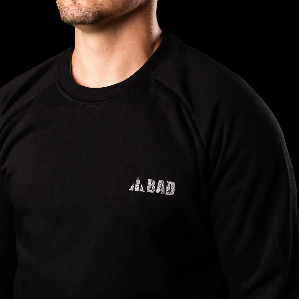 BAD TRADEMARK HEAVYWEIGHT FLEECE CREW SWEATER