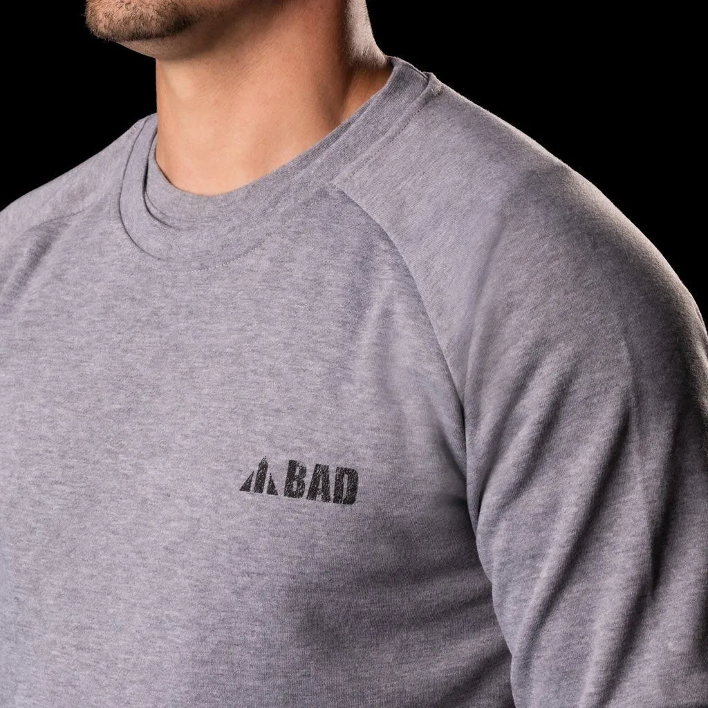 BAD TRADEMARK HEAVYWEIGHT FLEECE CREW SWEATER