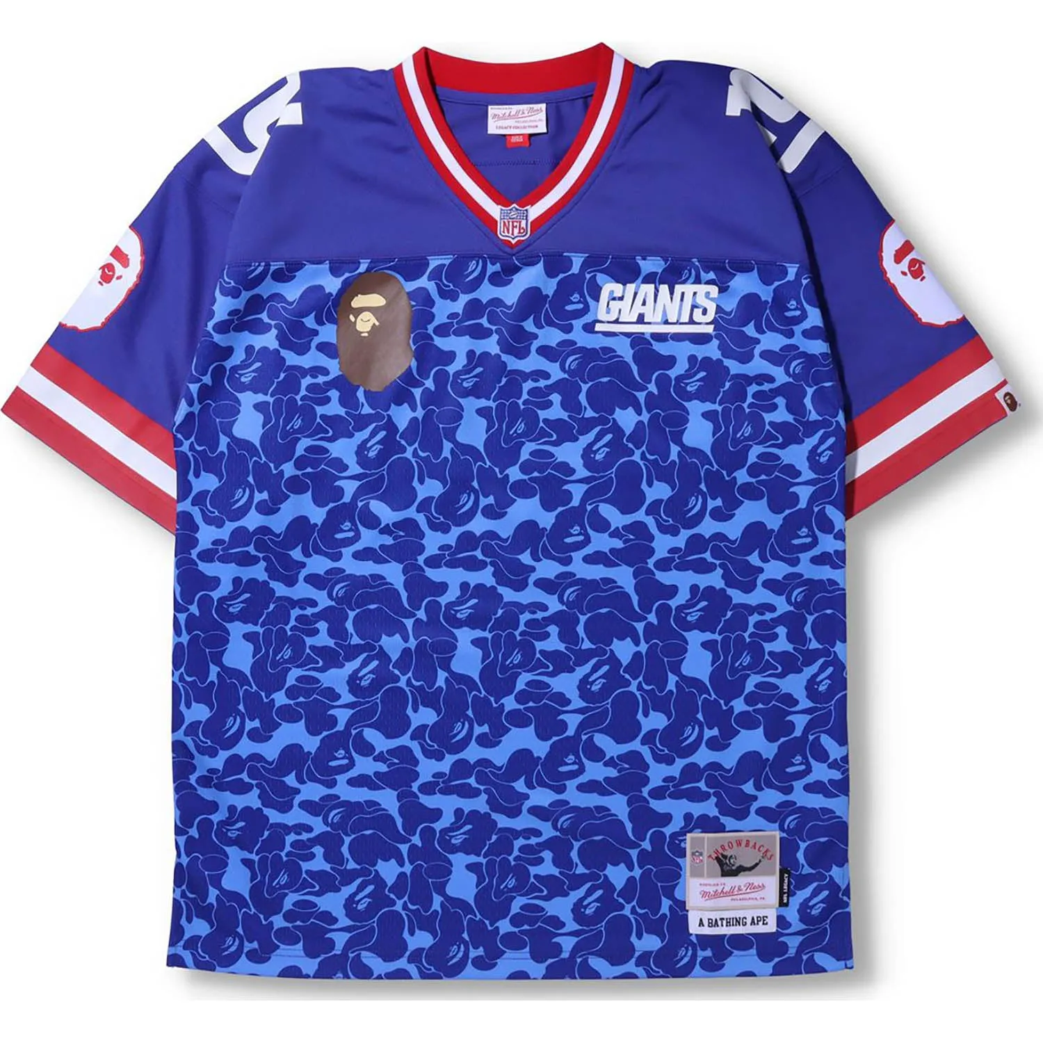 BAPE X MITCHELL & NESS NFL NEW YORK GIANTS LEGACY JERSEY MENS