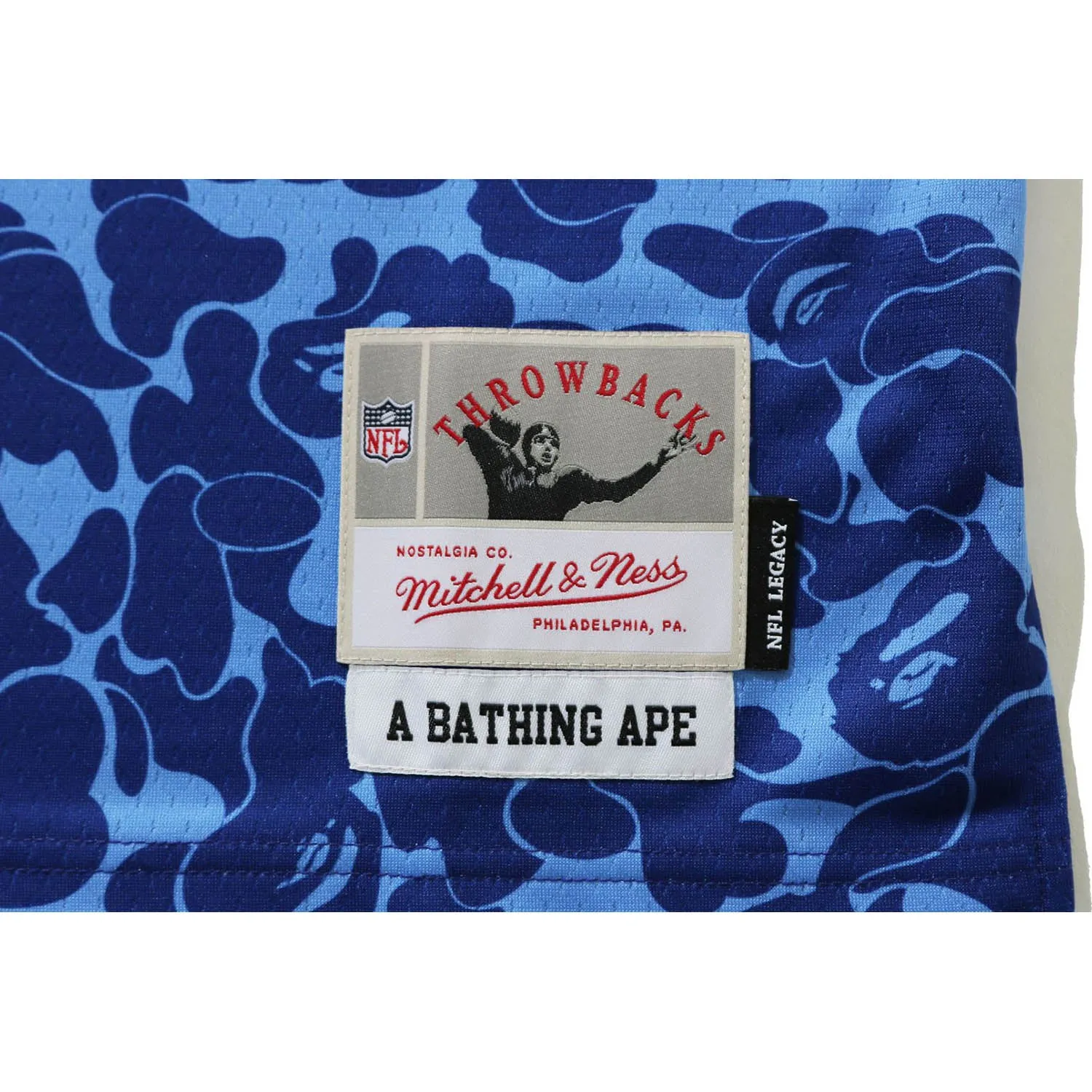 BAPE X MITCHELL & NESS NFL NEW YORK GIANTS LEGACY JERSEY MENS