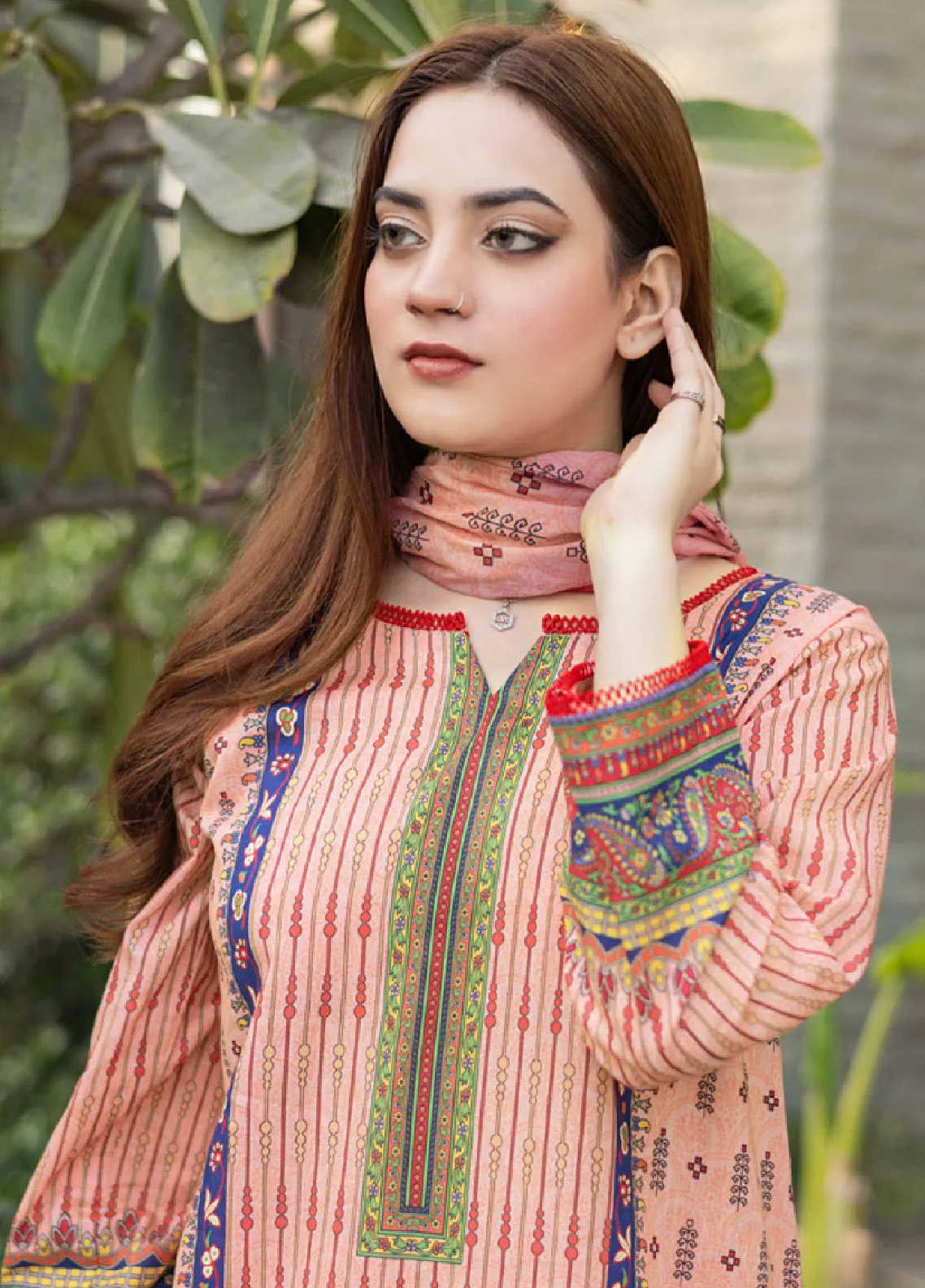 Bareera By MTF Printed Lawn Unstitched 3 Piece Suit - MTF24BL 06