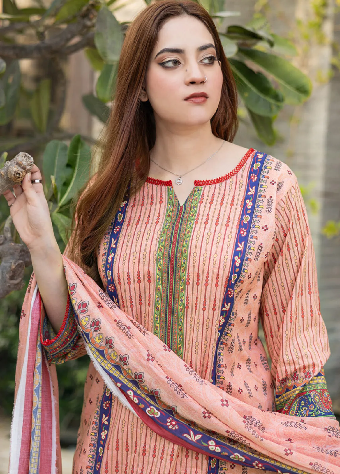 Bareera By MTF Printed Lawn Unstitched 3 Piece Suit - MTF24BL 06