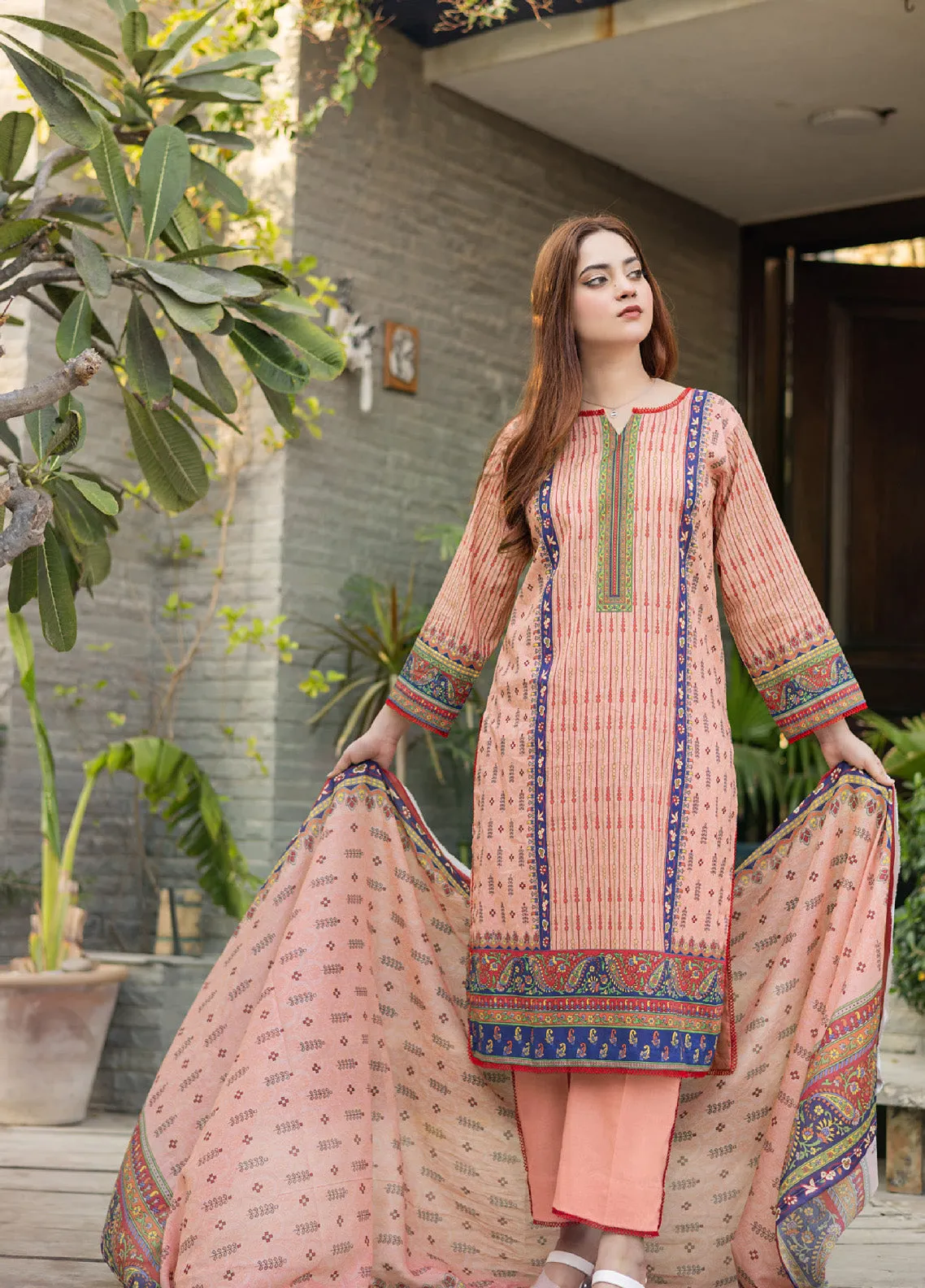 Bareera By MTF Printed Lawn Unstitched 3 Piece Suit - MTF24BL 06