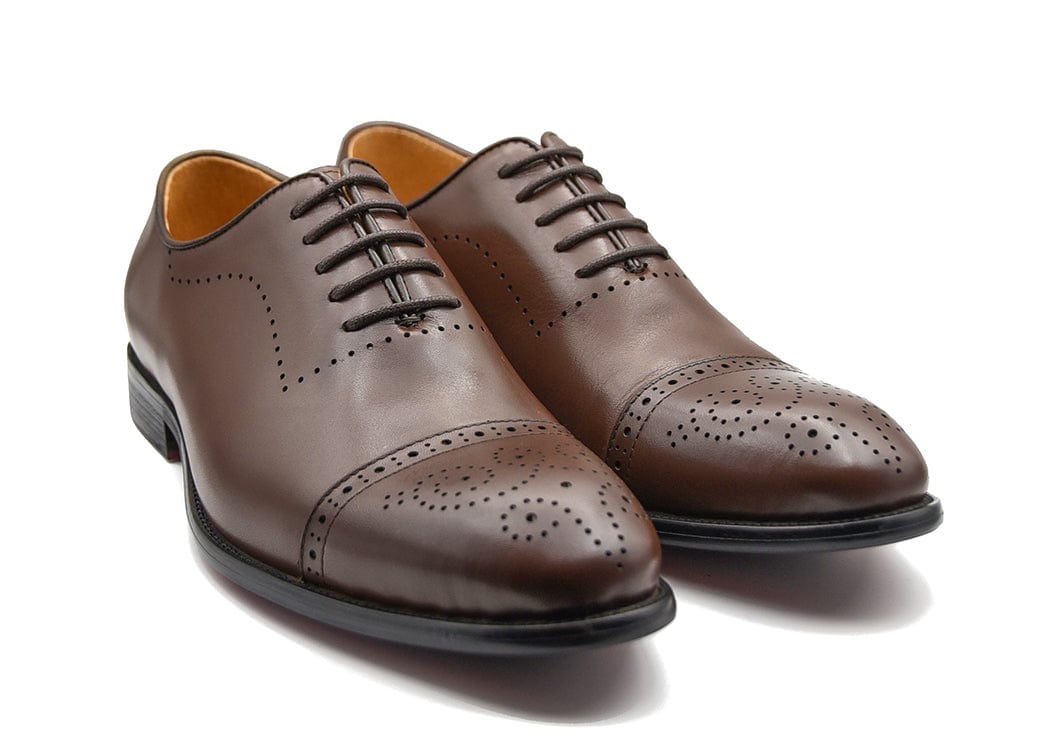 BENEDICT | Cognac Cap Toe Oxfords