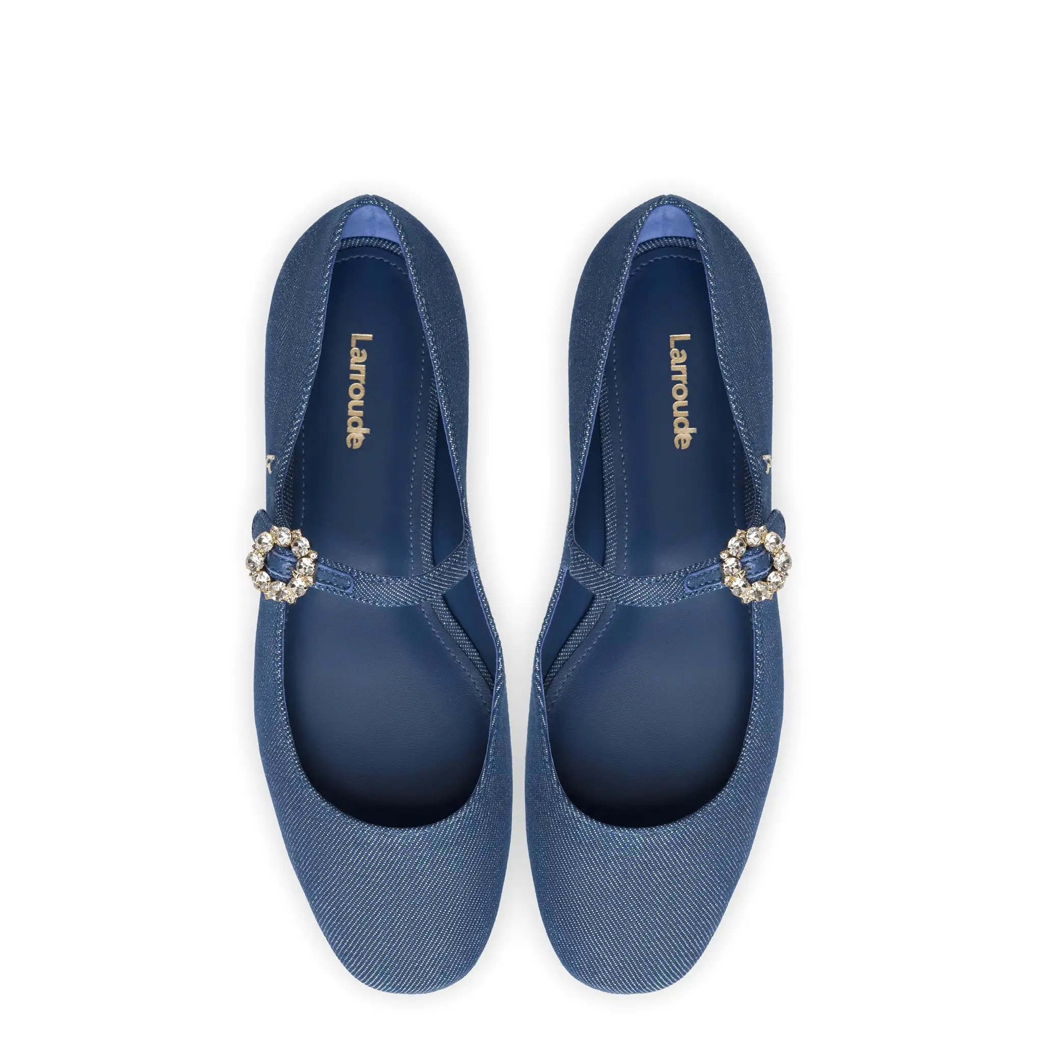 Blair Ballet Flat In Blue Denim