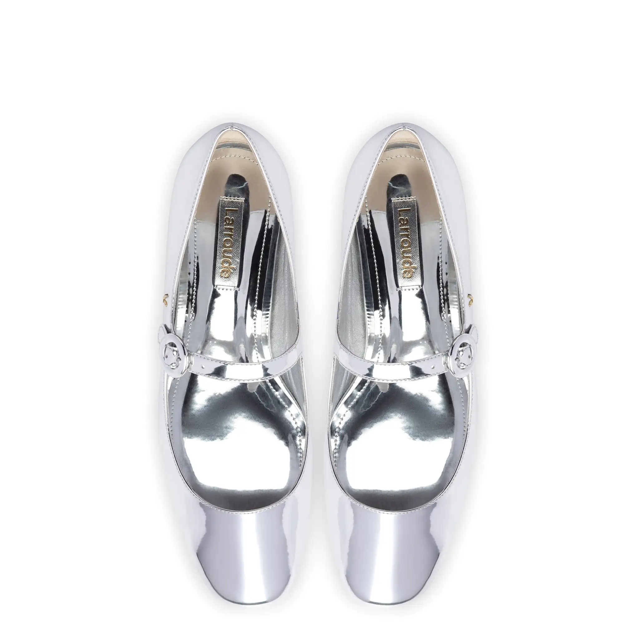 Blair Ballet Flat In Silver Specchio