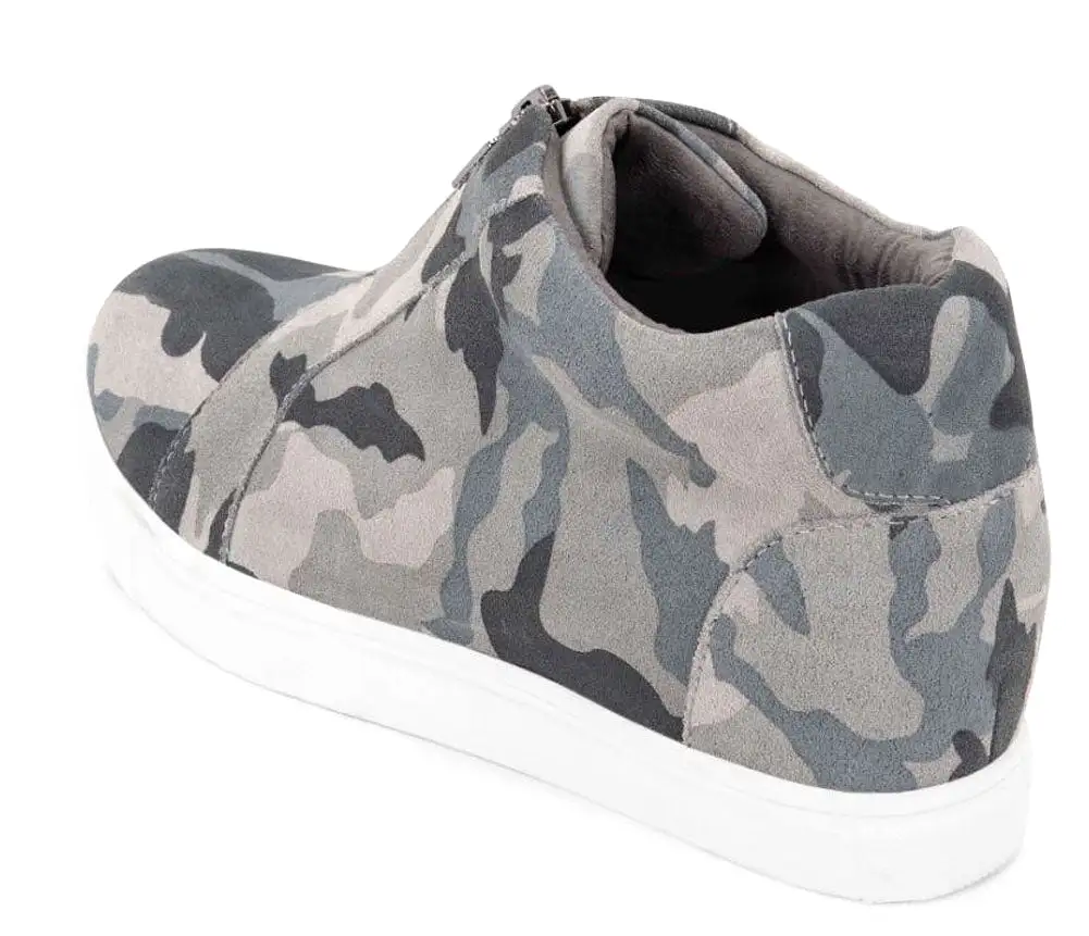 BLONDO Glenda Women | Grey Suede Camo (B3501)