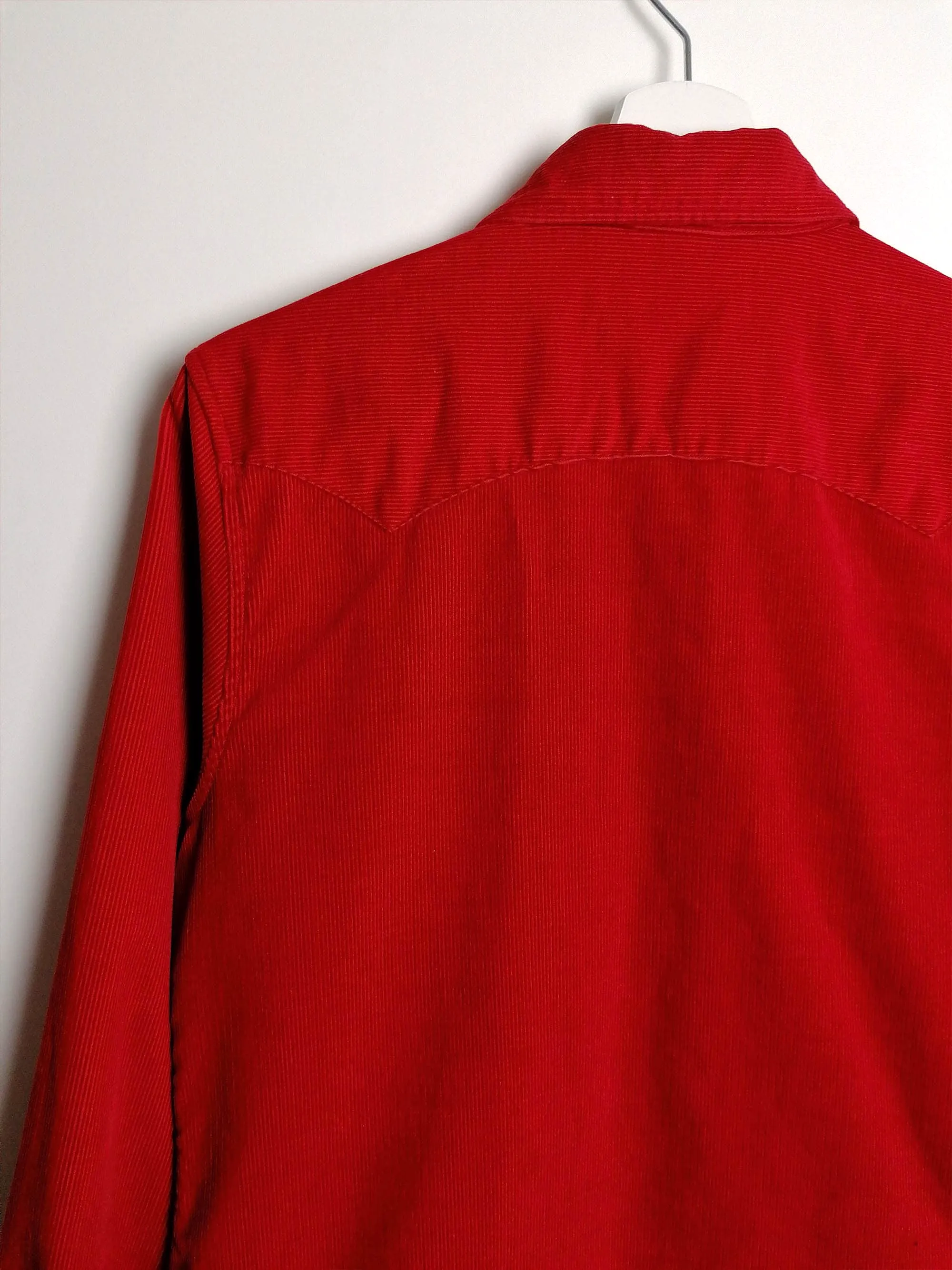 BOGNER Red Corduroy Cotton Shirt - size S-M / 40