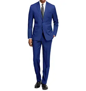 Braveman Men's Formal Two Piece 2-Piece Slim Fit Cut Suit Set