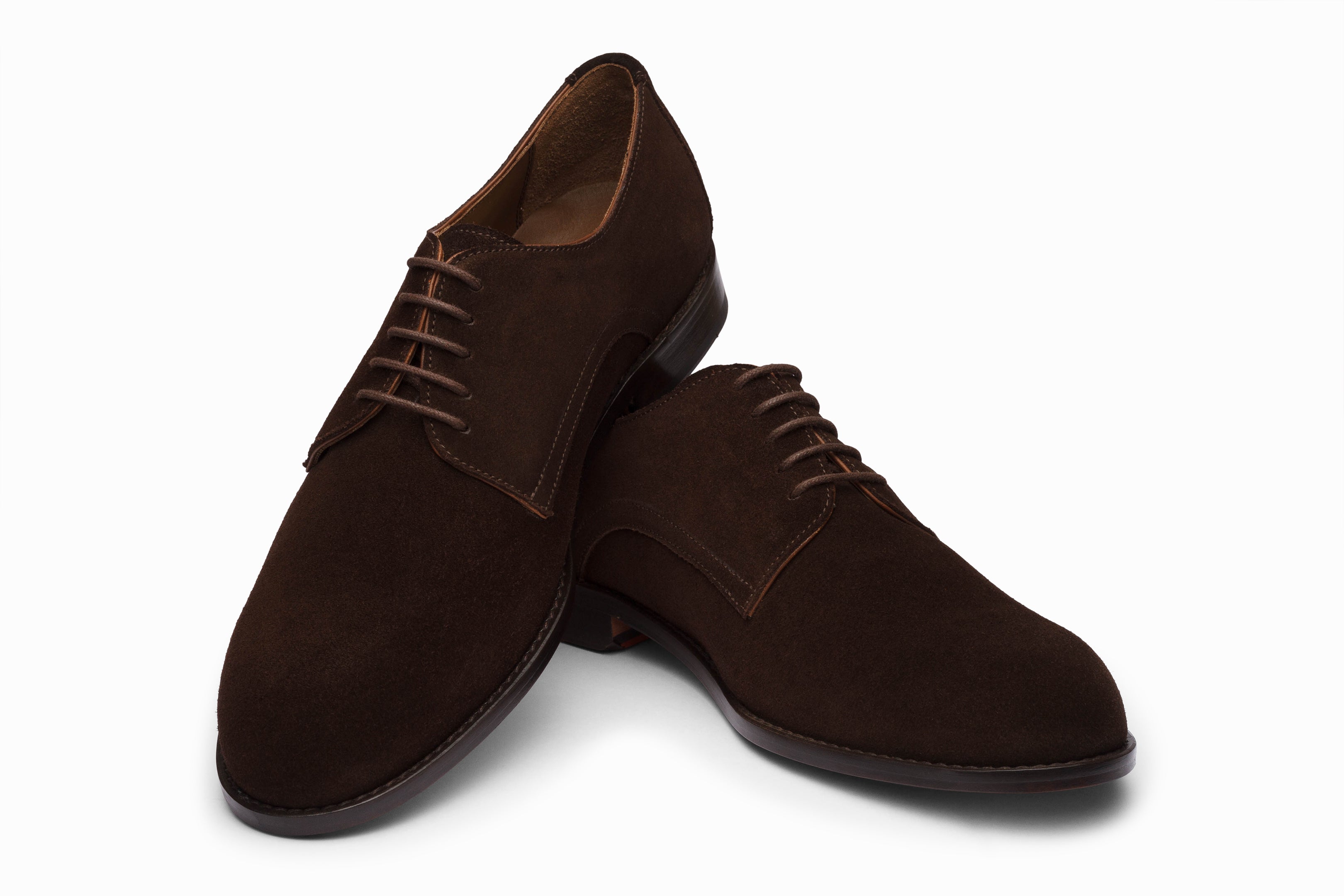 Casual Derby - Dark Brown Suede