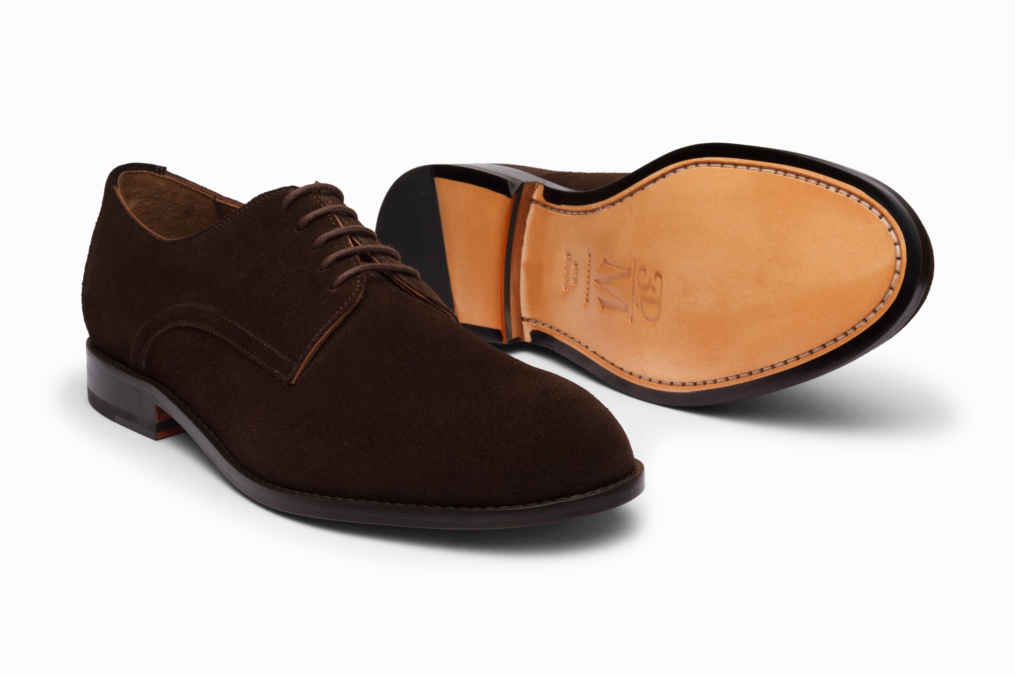 Casual Derby - Dark Brown Suede