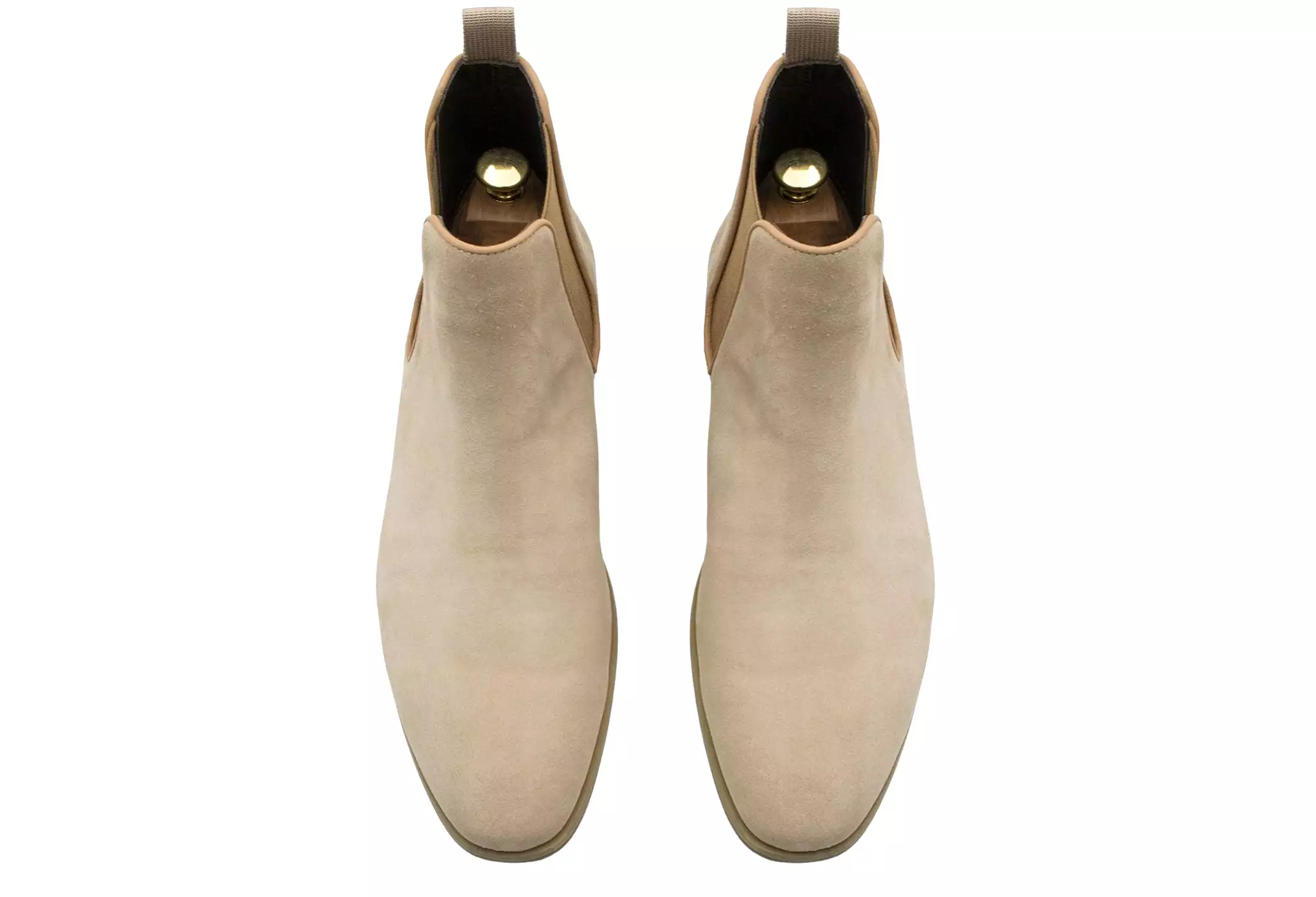 Centenario Beige Suede Chelsea Boots