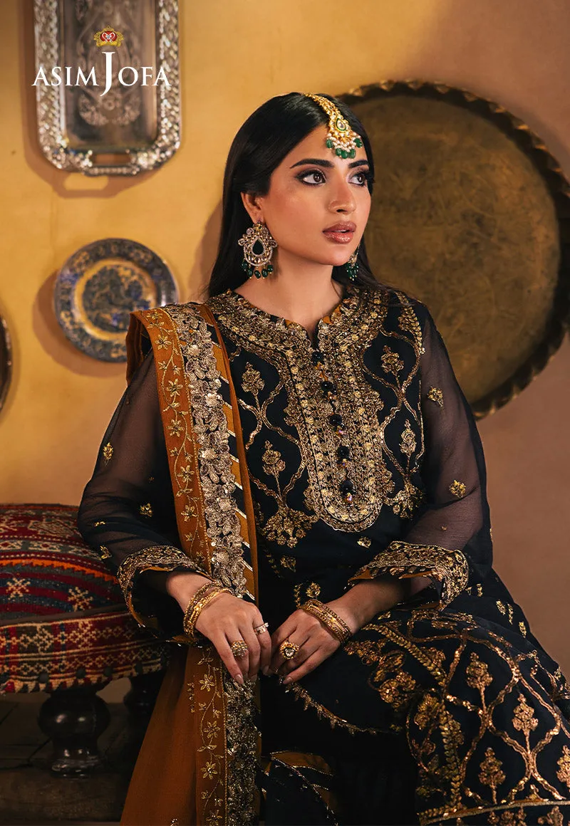 Chamkeeli by Asim Jofa Embroidered Chiffon Unstitched 3Pc Suit AJKK-15