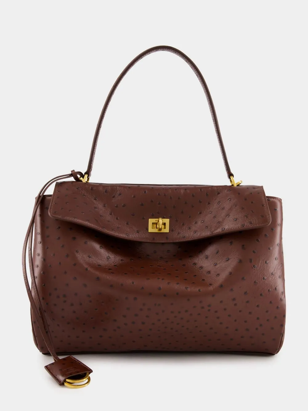 Chocolate Brown Rodeo Twist-Lock Tote Bag