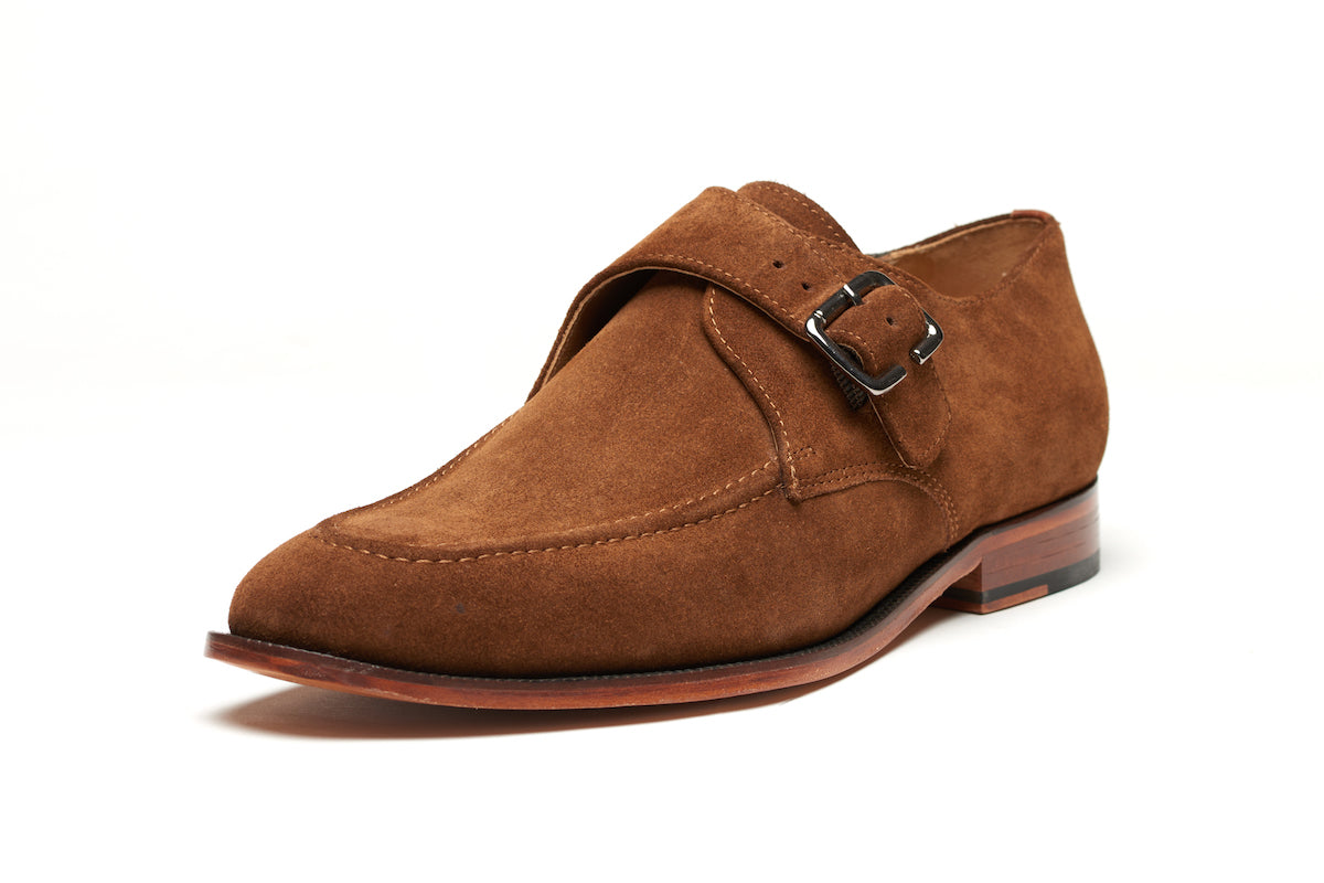 Claphalm Single Monkstrap - Brown Suede