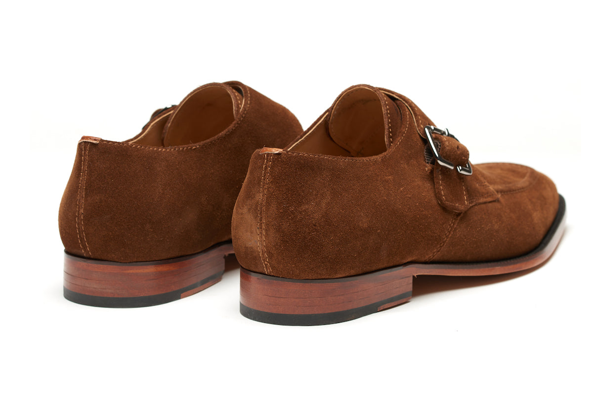 Claphalm Single Monkstrap - Brown Suede