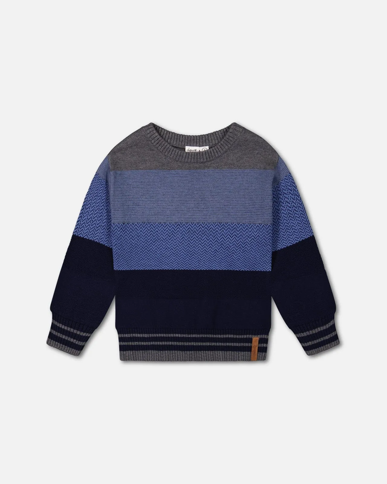 Colorblock Sweater Blue Gradient