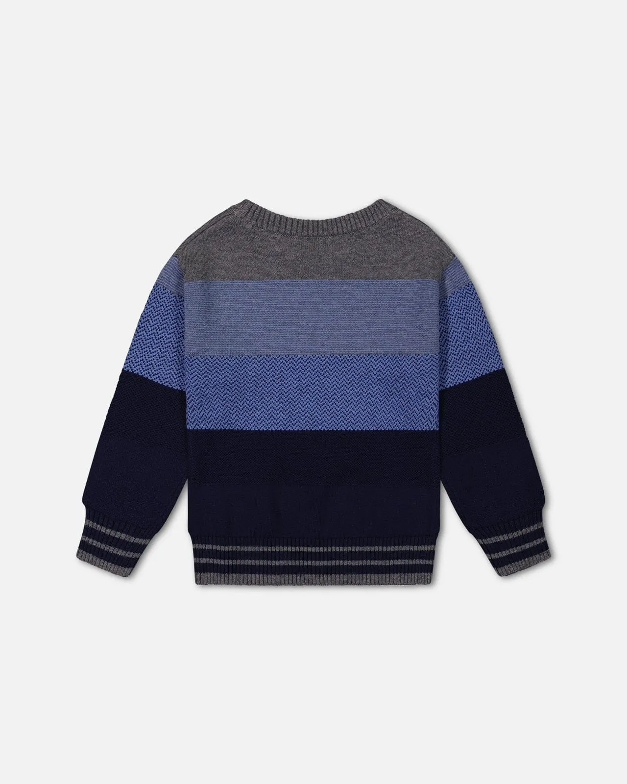 Colorblock Sweater Blue Gradient