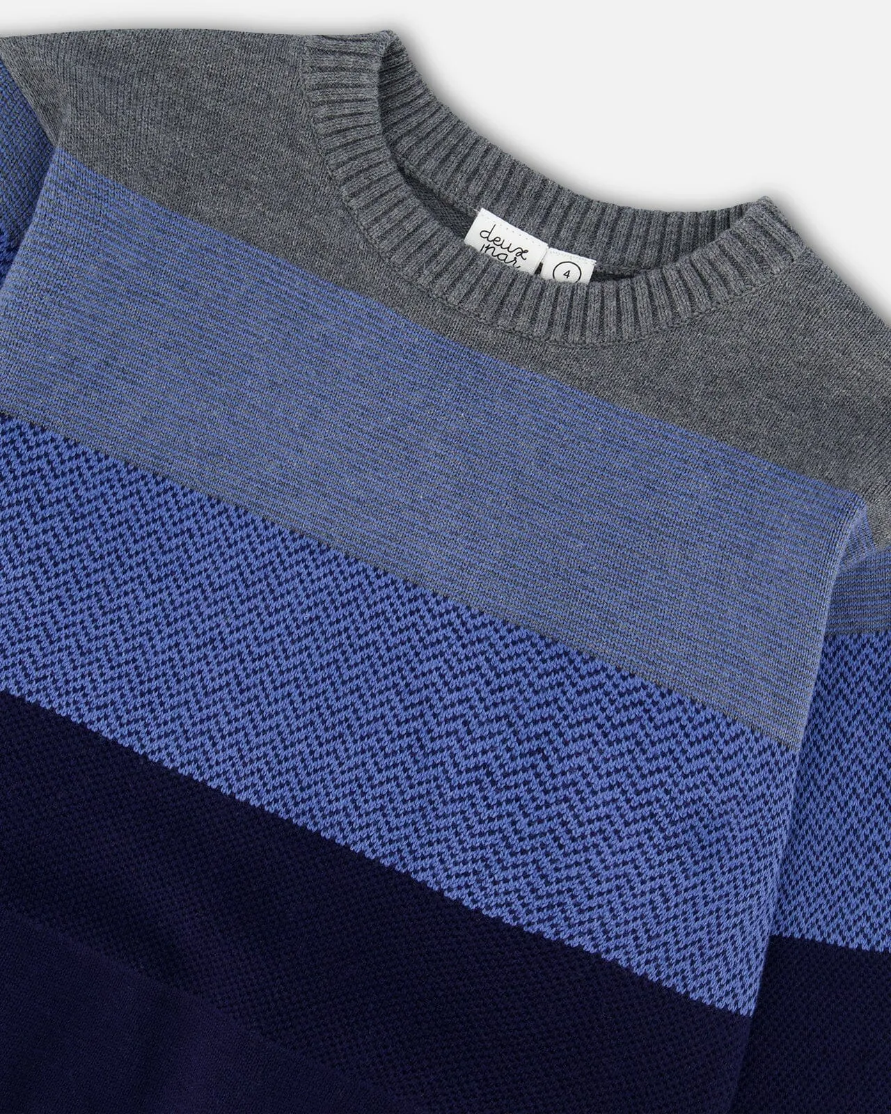 Colorblock Sweater Blue Gradient