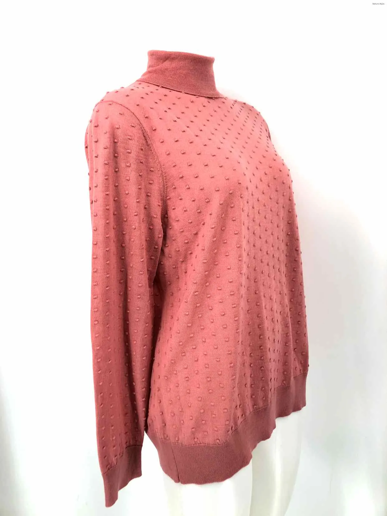 COS Pink Knit Turtleneck Longsleeve Size LARGE  (L) Sweater