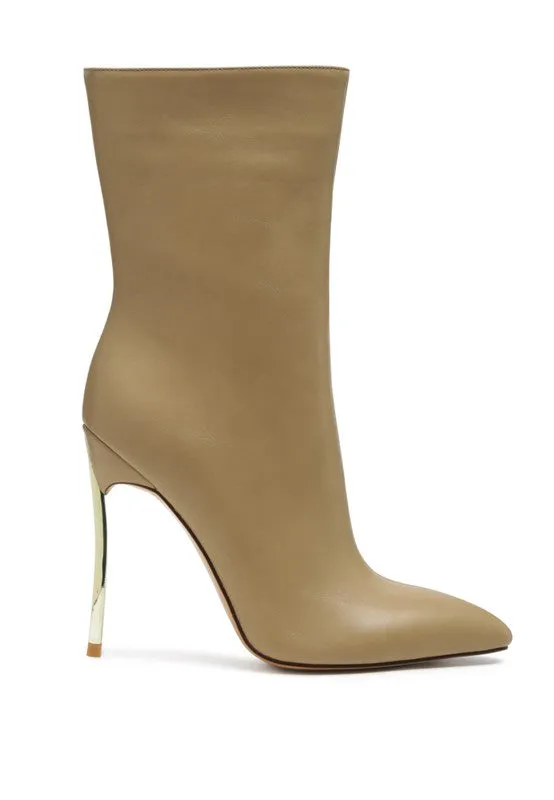 FG LONDON RAG OVER THE ANKLE STILETTO BOOT