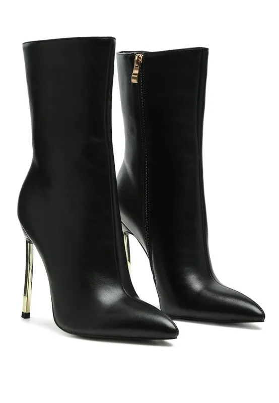 FG LONDON RAG OVER THE ANKLE STILETTO BOOT