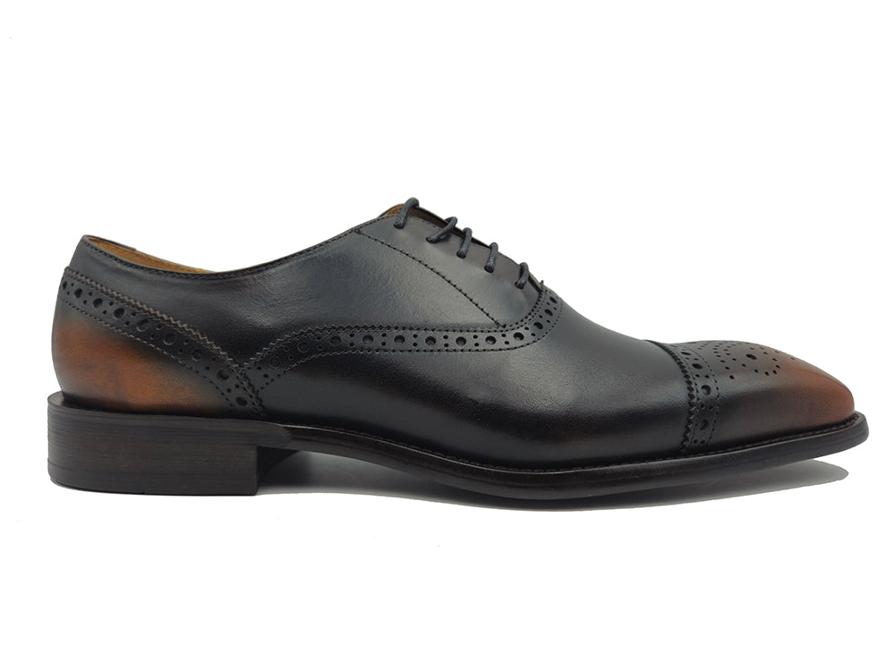 Five Eyelets Cap Toe Calfskin Oxford