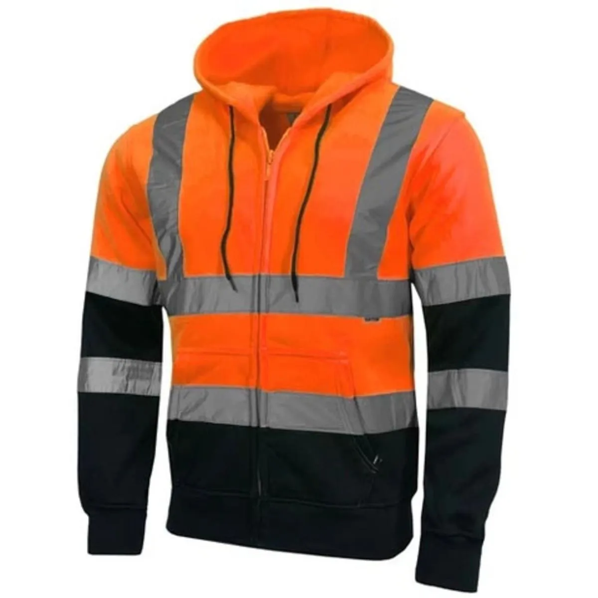 Game Hi Vis HV311 'Kapton' Zip Hoodie - Orange/Navy