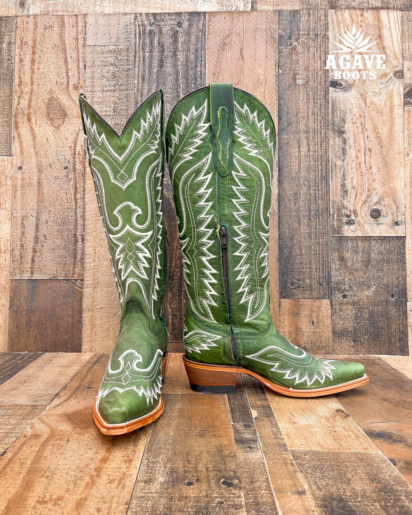 GREEN | WOMEN TALL COWBOY COWBOY BOOTS