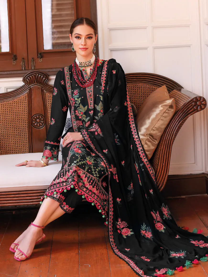 Gul Ahmed Premium Embroidered Lawn Unstitched 3Pc Suit PM-42024