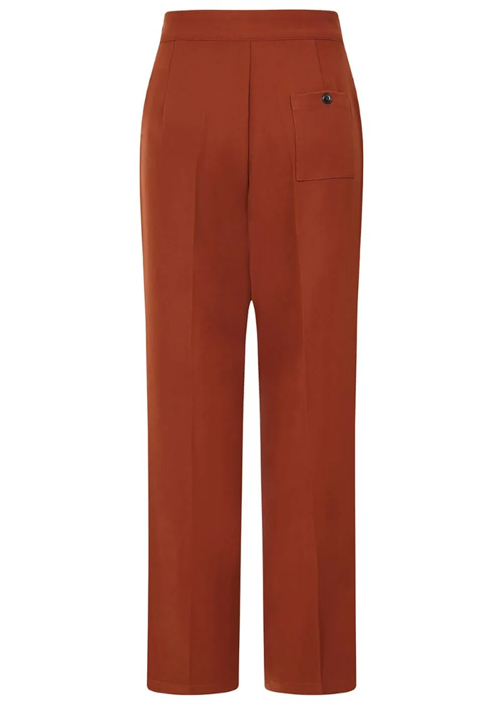 Hell Bunny Ginger 40's Swing Pants Brown