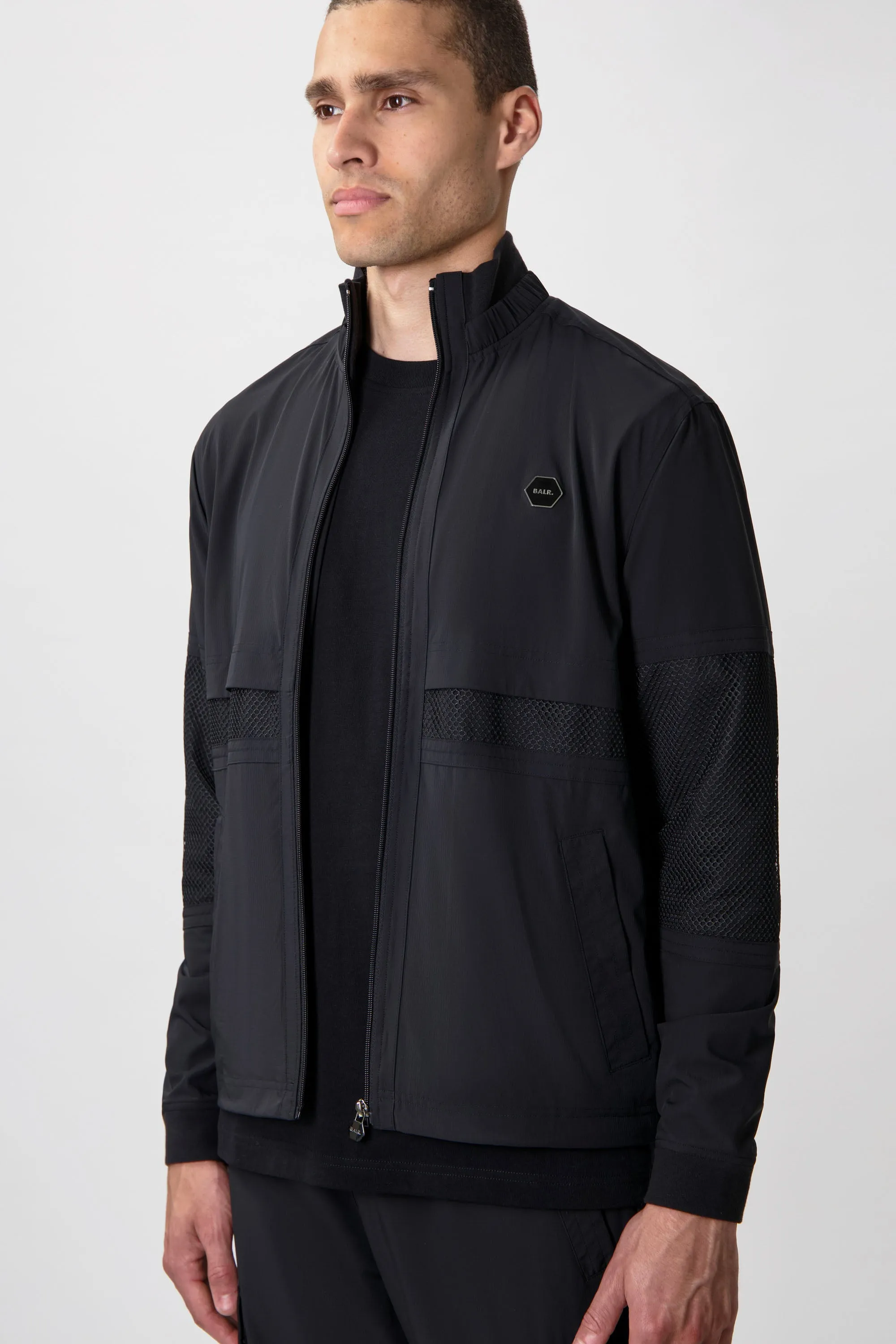 Hexline Regular Fit Track Jacket Jet Black