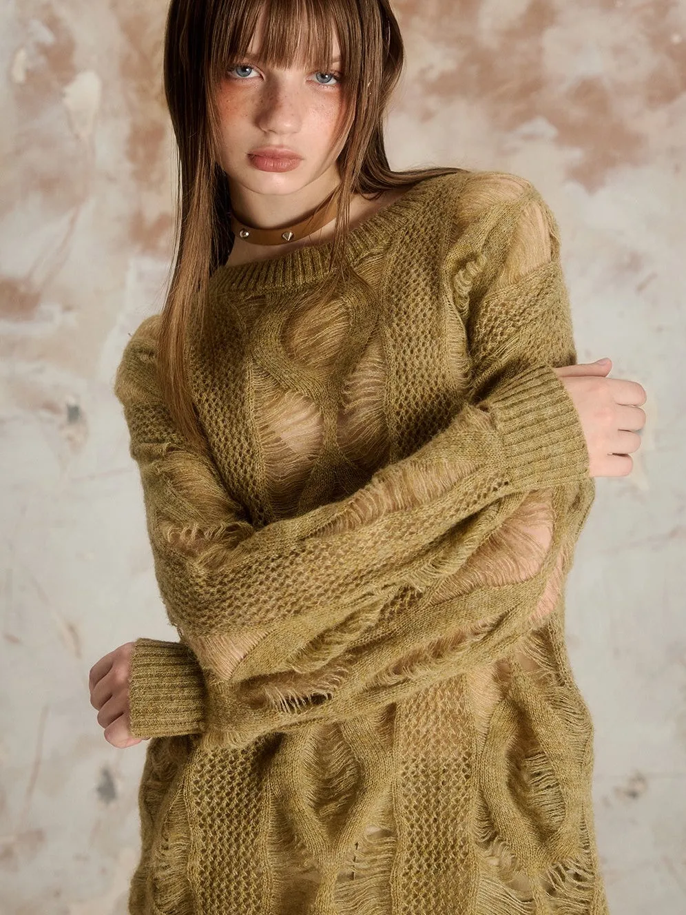 Hole Hollow Loose Sweater