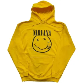 Hoodie - Nirvana / KC - Inverse Happy Face - Neon Yellow - Pullover