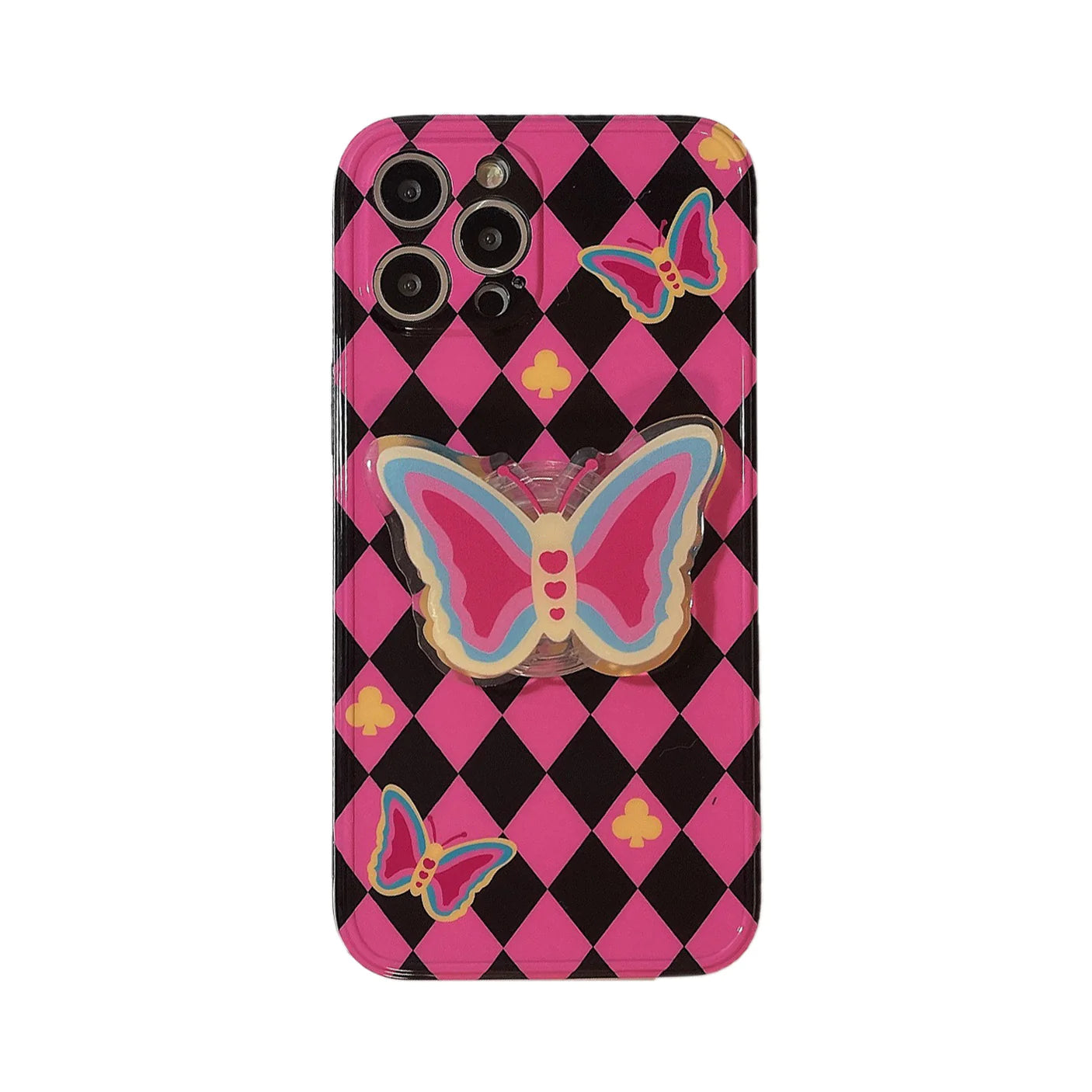 Hot Pink Butterfly Phone Case