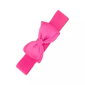 Hot Pink Vintage Bow Belt